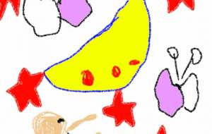 ピンクと、白の、羽の、天使と、虫と、星と、月 - トゥー・A・ルルカ