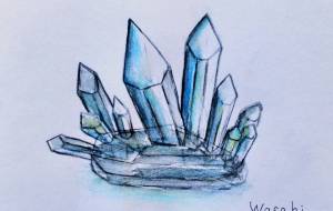 青いクリスタル - wasabi