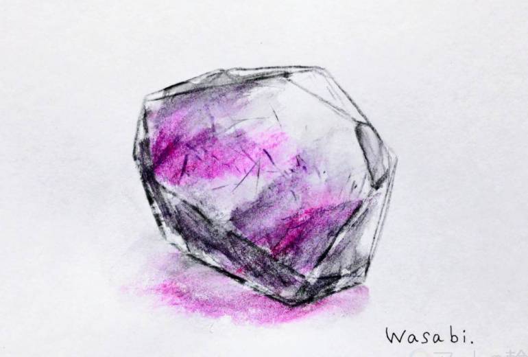 紫色の宝石