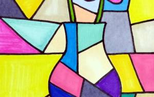 カラフルアート 花瓶に入った花 - ゆかたん