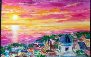 暮れゆく街 想い - 【イベント】日本メタバース協会「ディセントラランド」NFT+原画販売