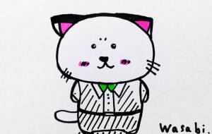 フォーマルスタイルのねこ - wasabi