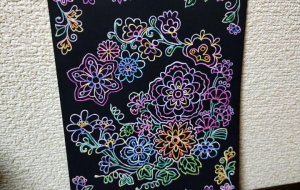 スクラッチアート 花 - ゆかたん