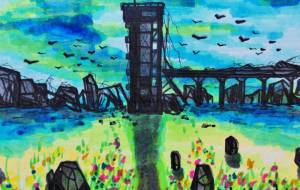 廃墟群に続く道 - wasabi