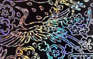 スクラッチアート 和の模様 鶴 - ゆかたん