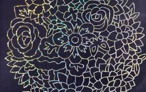 スクラッチアート マーガレット - ゆかたん