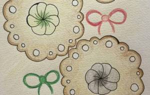 お菓子の城の内部 - 絵言葉