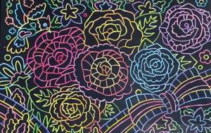 スクラッチアート 薔薇 - ゆかたん