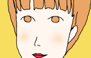チェックのえりの女の子 - ハヤシダ ヨウコ