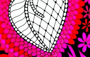 サイケデリックアート ハート - ゆかたん