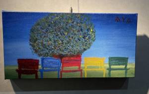 公園 - 口筆画家Aya