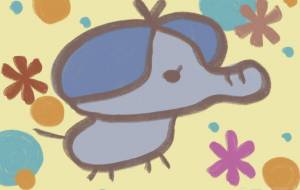 カラフルゾウさん - 角+