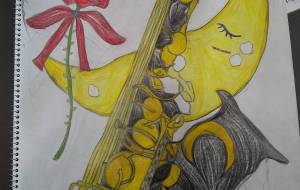 三日月と薔薇とサックスフォン - まる