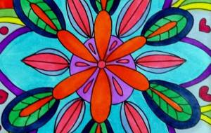 手描きイラスト 曼荼羅 - ゆかたん