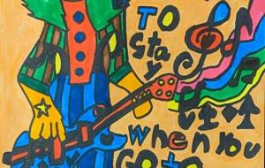 ギターを弾く異世界人 - 田中郷