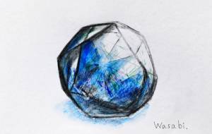 青いジェムストーン - wasabi