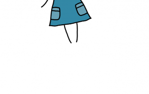 女の子ぷにちゃんハートの風船で空飛ぶ - しずく