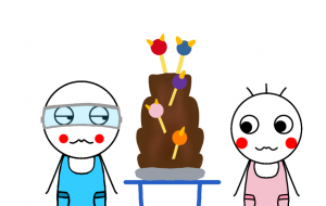 ニックンとトックンオニチョコフォンデュ - しずく