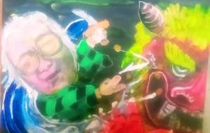 豆まき - 江田国雄