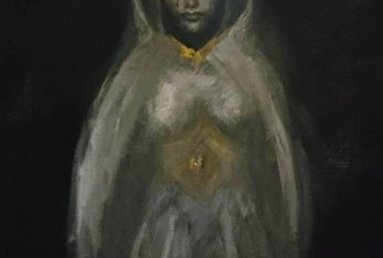 戦争女神アテナ、敵の子の亡骸をみて