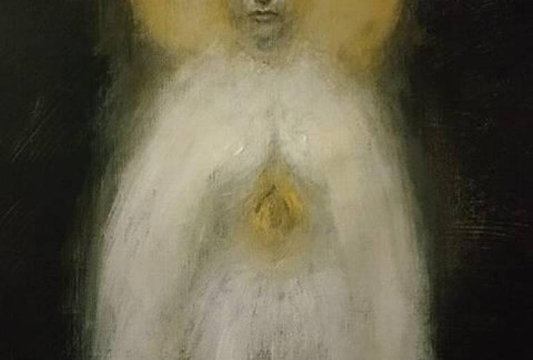 戦争の女神、アテナの悲しみ、人々の死をみて