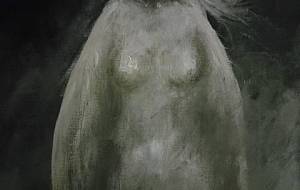 女性天使（写実、絵画どうしても描きたい） - 真鍋哲地 