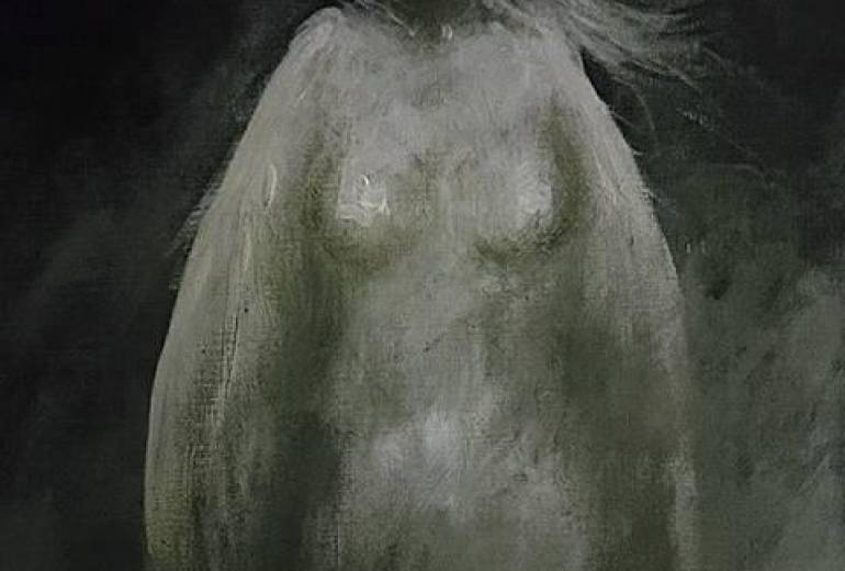 女性天使（写実、絵画どうしても描きたい）