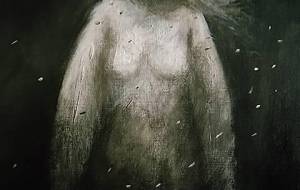 女性天使(空想写実絵画) - 真鍋哲地