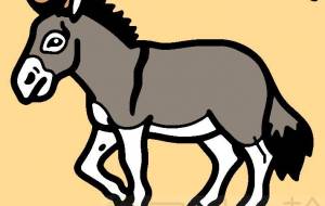 ロバ - シマハイエナ