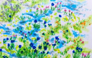 花咲く水辺の風景 - wasabi