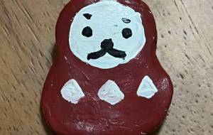 だるまのブローチ - 角+