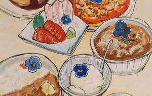 花の居場所はどのお皿?(世界自閉症啓発デー) - 中司