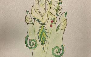 女神の手 - 絵言葉