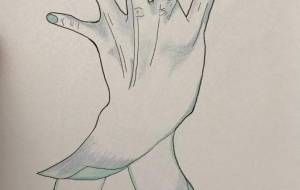 幽霊の手 - 絵言葉