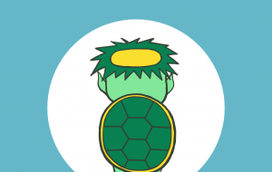 不器用河童 後ろ姿 A4サイズ - カタツムリ