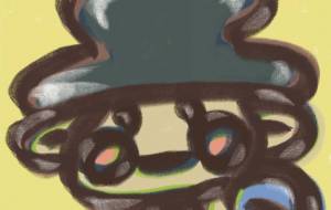 パーカーと帽子 - 角+