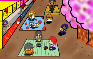 グループホームでお花見 - たつきさんたく