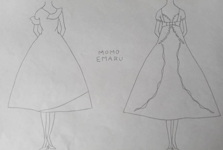 ドレスのデザイン画