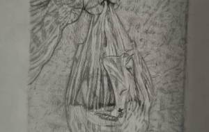 袋に入ったTシャツ - まかろんちゃん