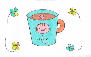 猫ちゃんのコーヒーカップ - Asami