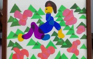 野原で休む人 - 人魚