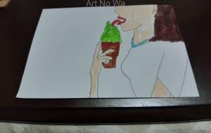 ソフトクリームを舐める女 - 高瀬文章