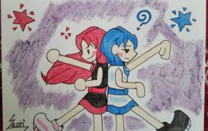 赤の少女と青の少年 - サオリ 