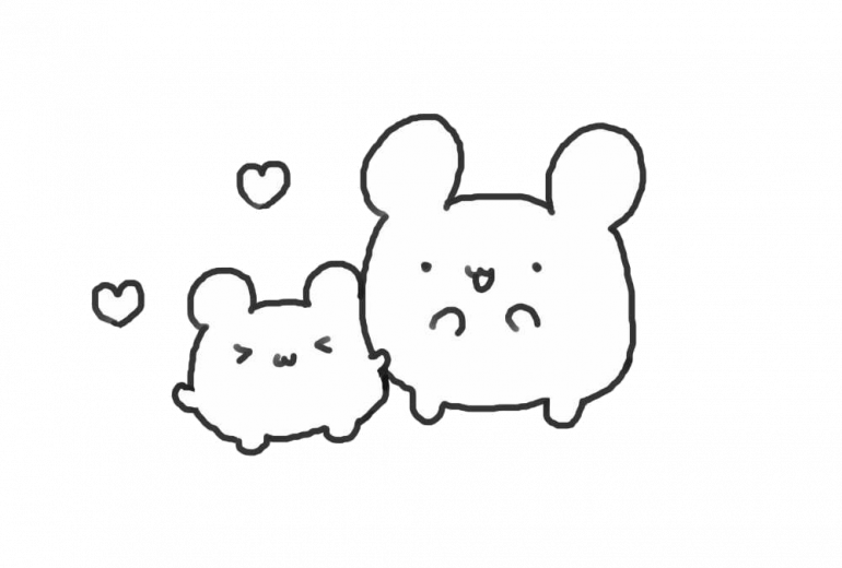 かわいいくまうさ