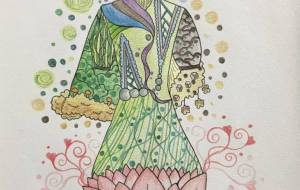 植物の女王のドレス - 絵言葉