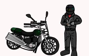 バイクとライダー - 金垣魯文