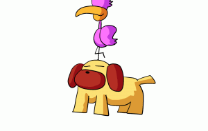 犬の上の渡り鳥 - ヲシダ