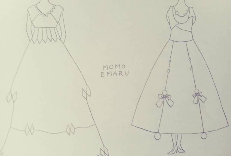 ドレスのデザイン画