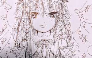 抽象画漫画イラスト練習中 悪魔風 - masua真