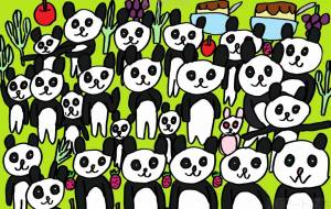 パンダの大家族 - 工房はんど nami